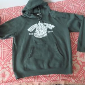 hard target relive rebuild album band hoodie L green